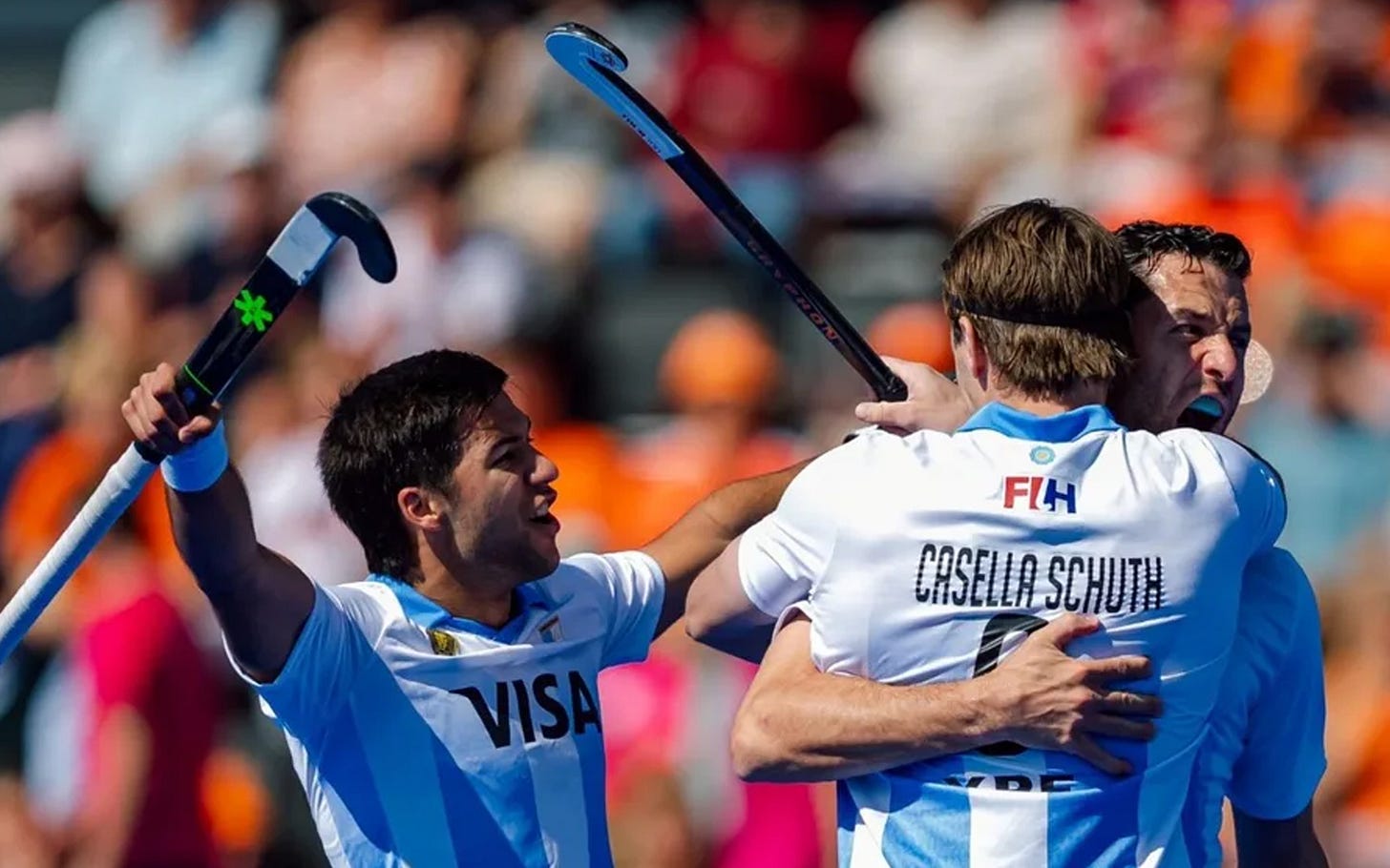 Partido Argentina vs. India. Mundial Hockey Hierba 2026. Foto: FIH Partido Argentina vs. India. Mundial Hockey Hierba 2026. Foto: FIH