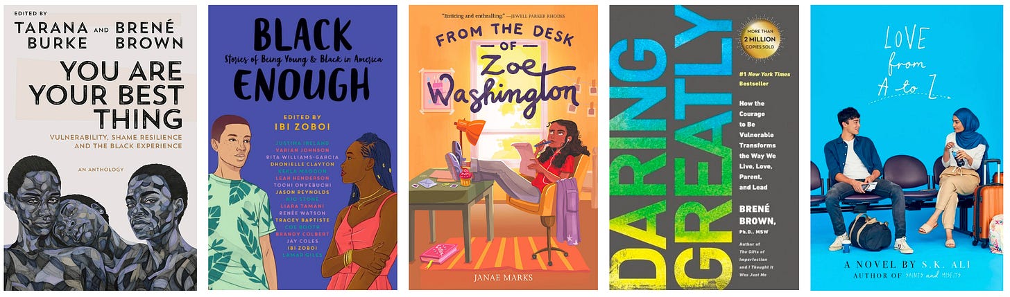 Cover art for the five books listed in the caption below. Cover art for the five books listed in the caption below.