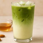 honey almond matcha