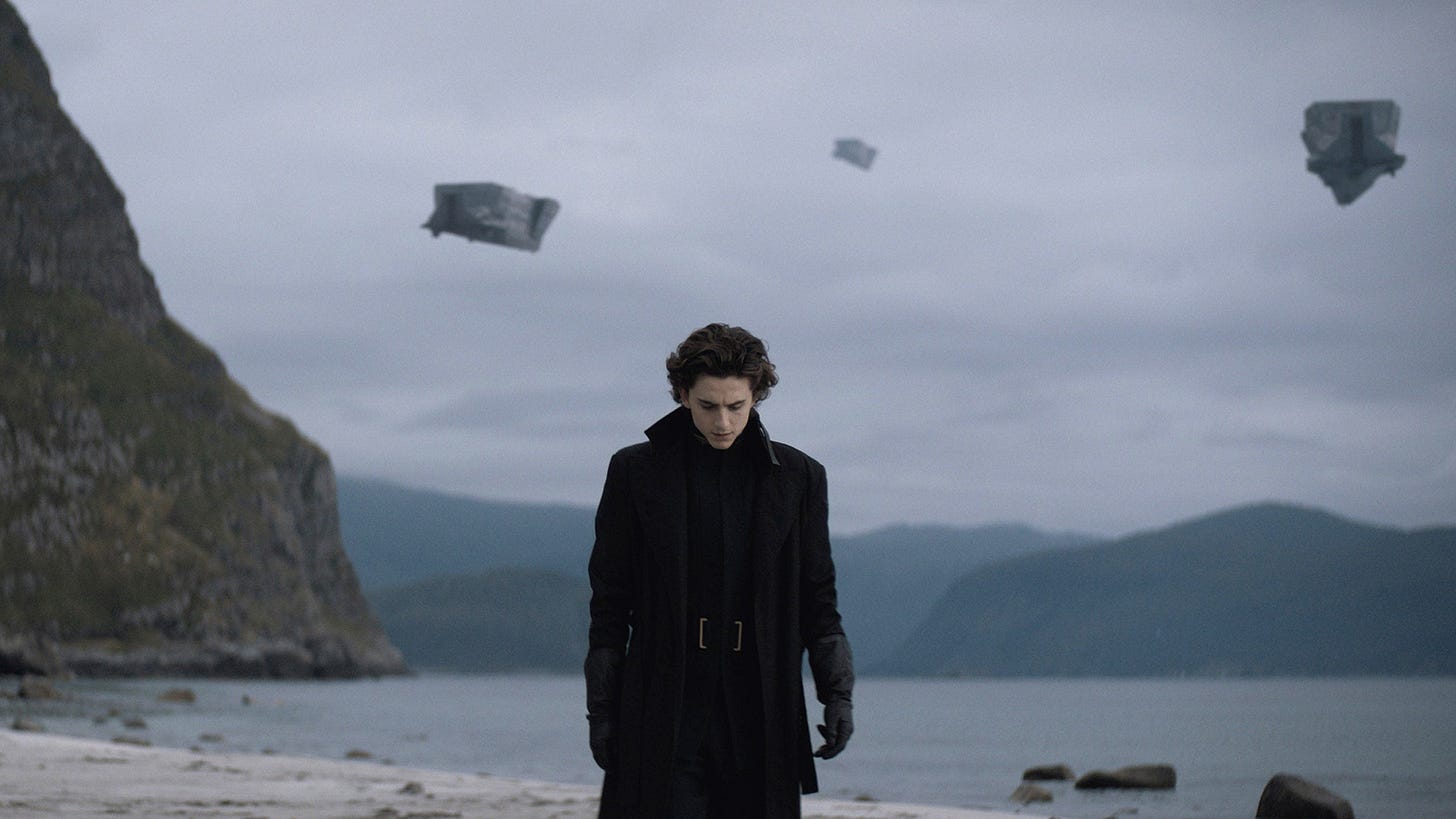 Timothée Chalamet stars as Paul Atreides in Denis Villeneuve's Dune