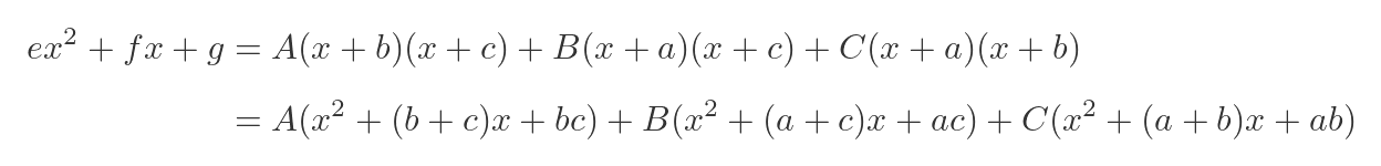 Cubic denominators