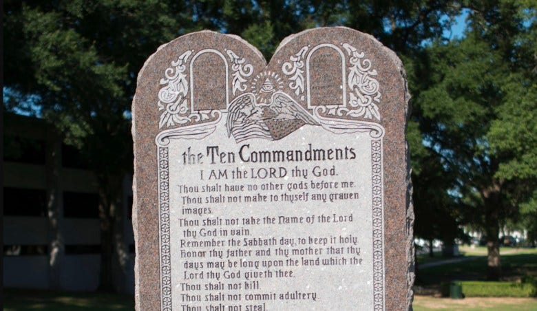 Federal judge orders removal of Ten Commandments displays from Lakeside  School District - Arkansas Times