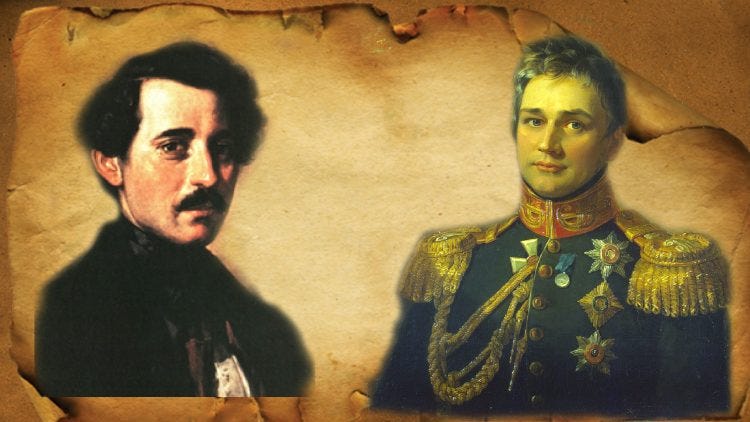 Carlo Bossoli und Graf Michail Woronzow