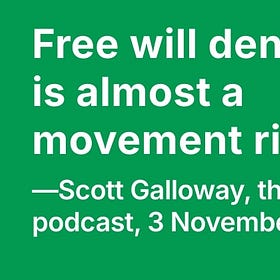 Free will denial is almost a movement right now.