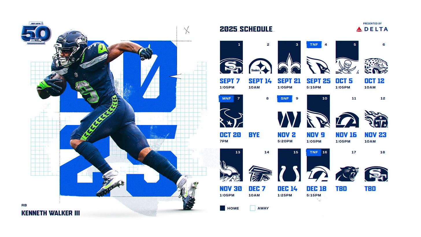Seahawks 2025 Schedule | Seattle Seahawks - seahawks.com