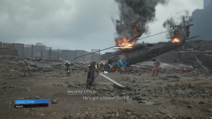 Shinra is searching for an Ex-SOLDIER with a buster sword who is working with Avalanche.