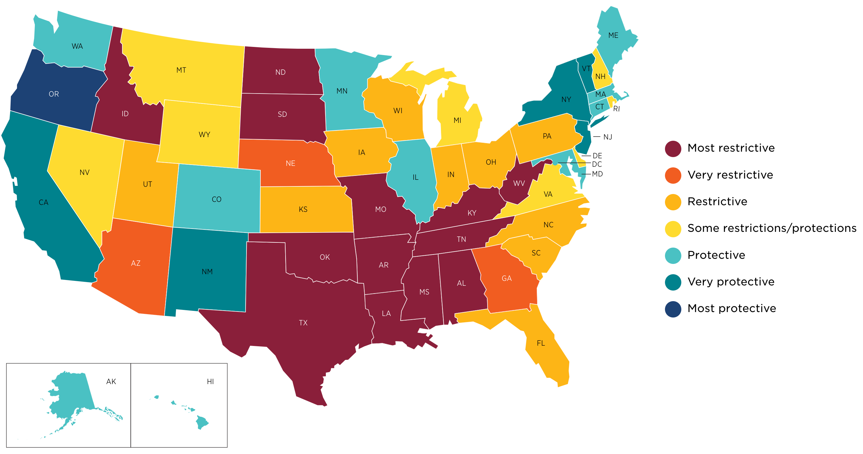 Post Roe Map The one year (scientific) story of the fall of Roe v. Wade