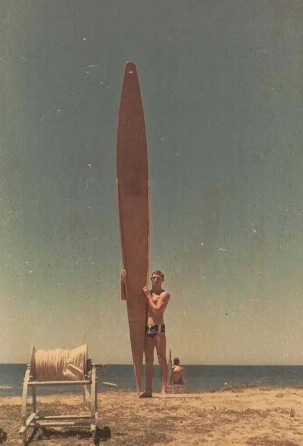 Six young women with their surfboards on a Southern California beach, circa late 1920s/early 1930s. Six young women with their surfboards on a Southern California beach, circa late 1920s/early 1930s.