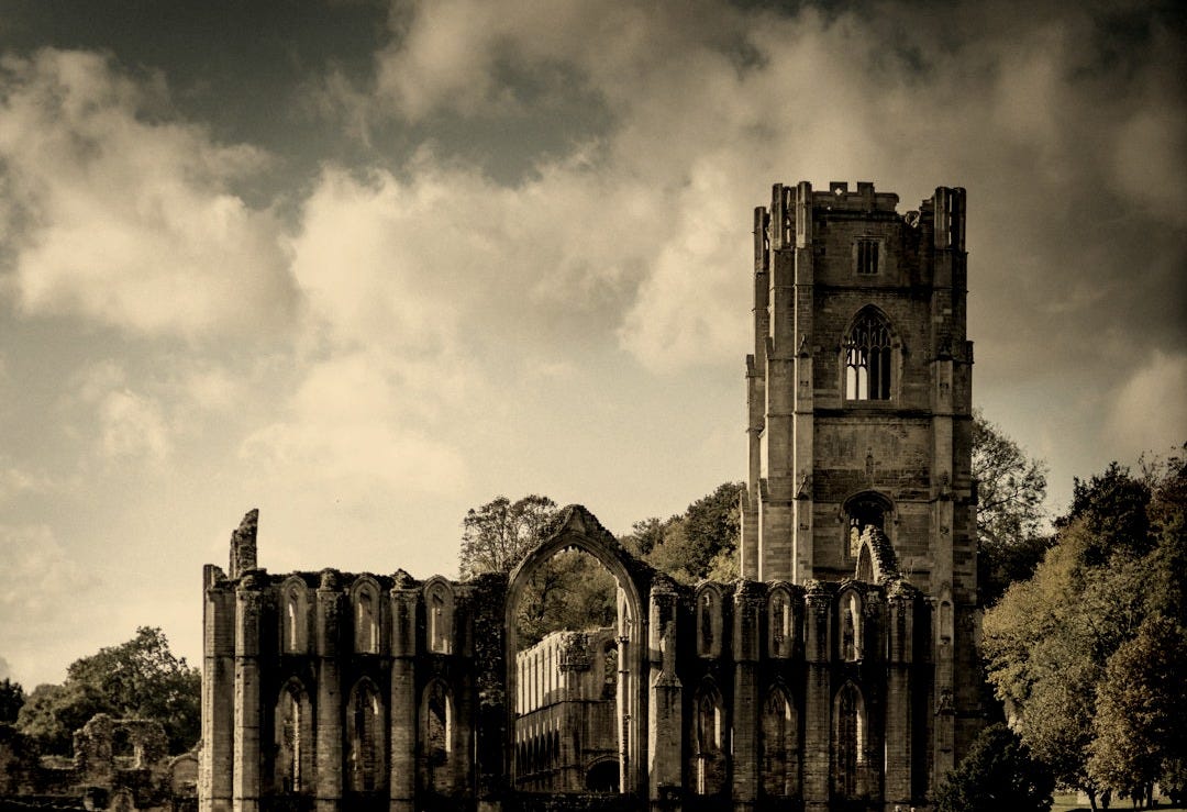 a castle with a moat