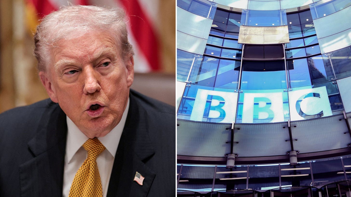 BBC latest: Trump threatens to sue corporation for $1bn if it misses  deadline 'to comply' with three demands | UK News | Sky News