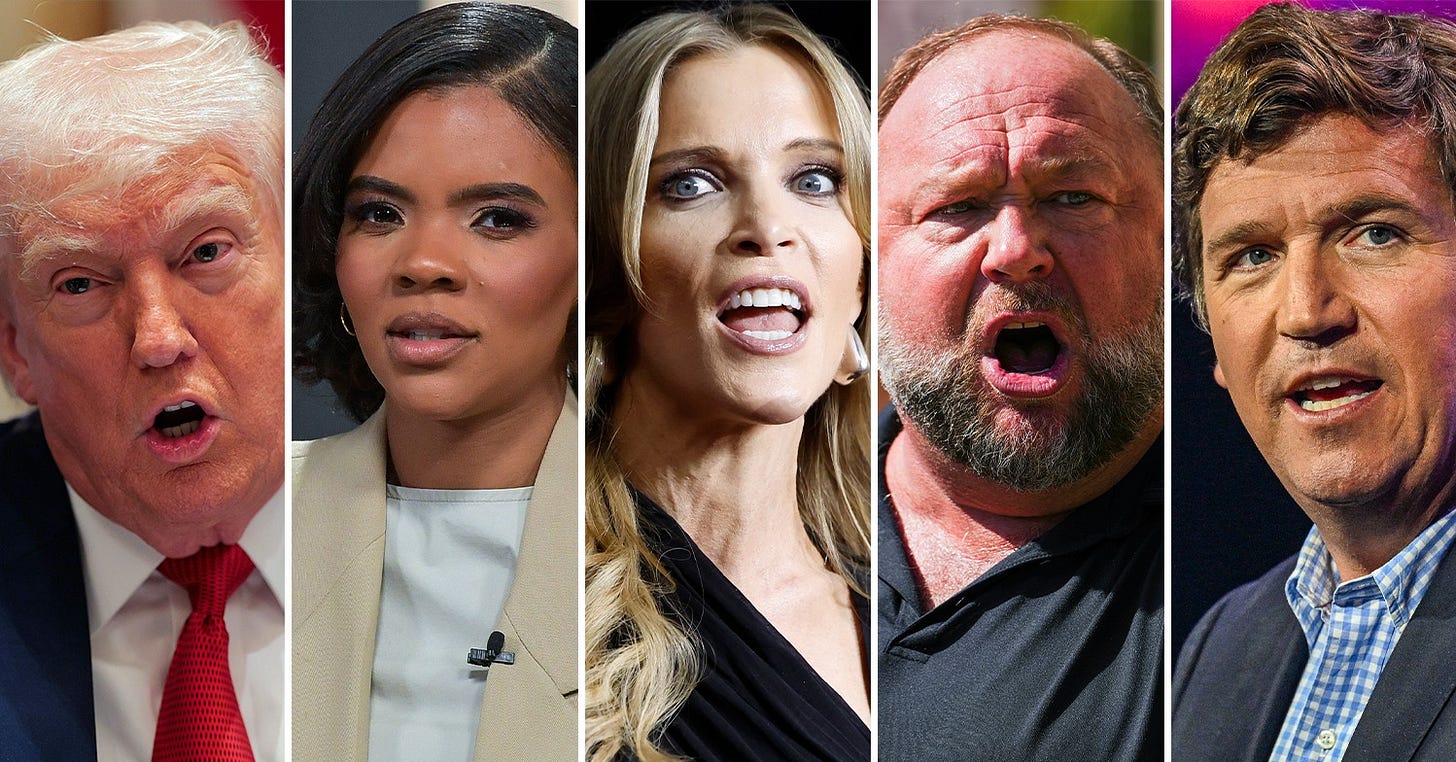Donald Trump Rails Against Tucker Carlson, Megyn Kelly & Candace Owens