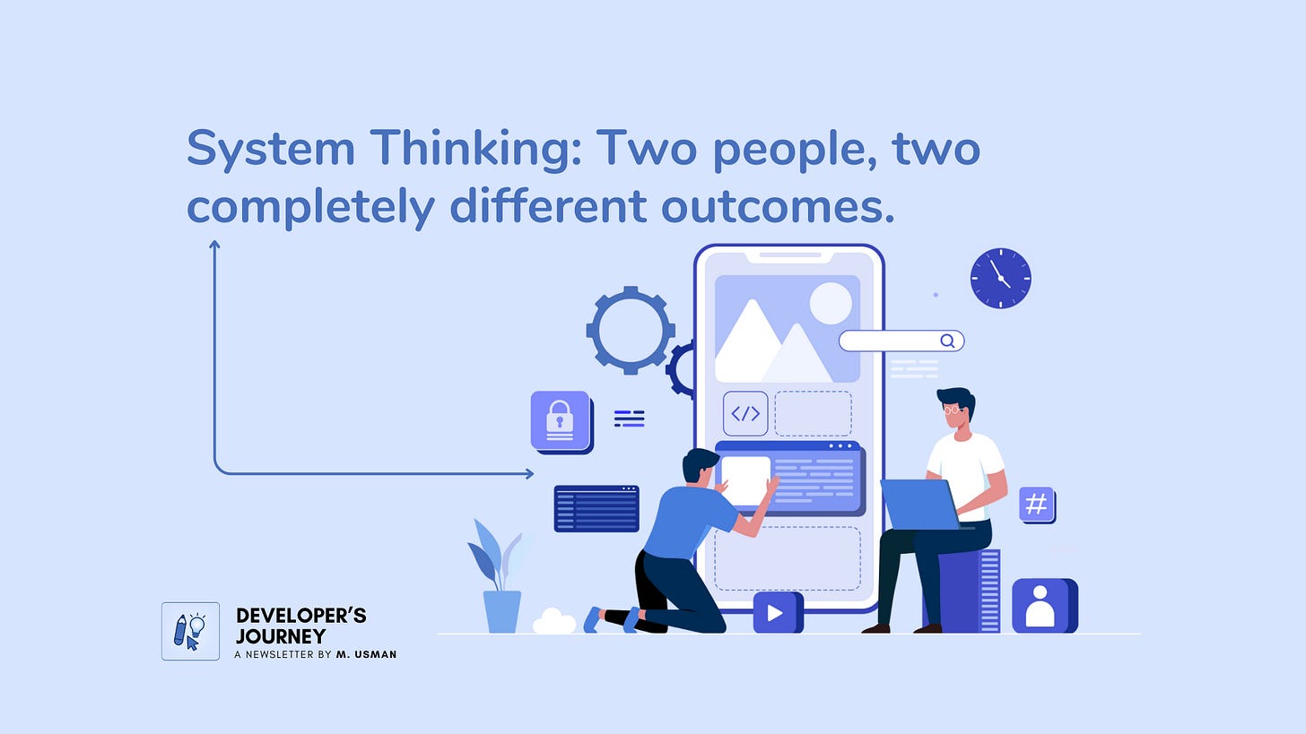 Same Problems The same problem, two people, two completely different outcomes.