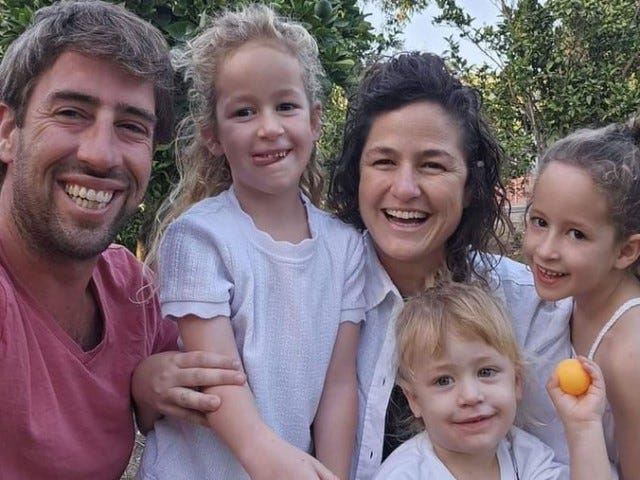 Iran Hamas - Tamar, Yonatan and their children Shachar (6), Arbel (6), Omer (4) were brutally murdered by Hamas terrorists in Kibbutz Nir Oz. (@EladStr Twitter/X) Iran Hamas - Tamar, Yonatan and their children Shachar (6), Arbel (6), Omer (4) were brutally murdered by Hamas terrorists in Kibbutz Nir Oz. (@EladStr Twitter/X)