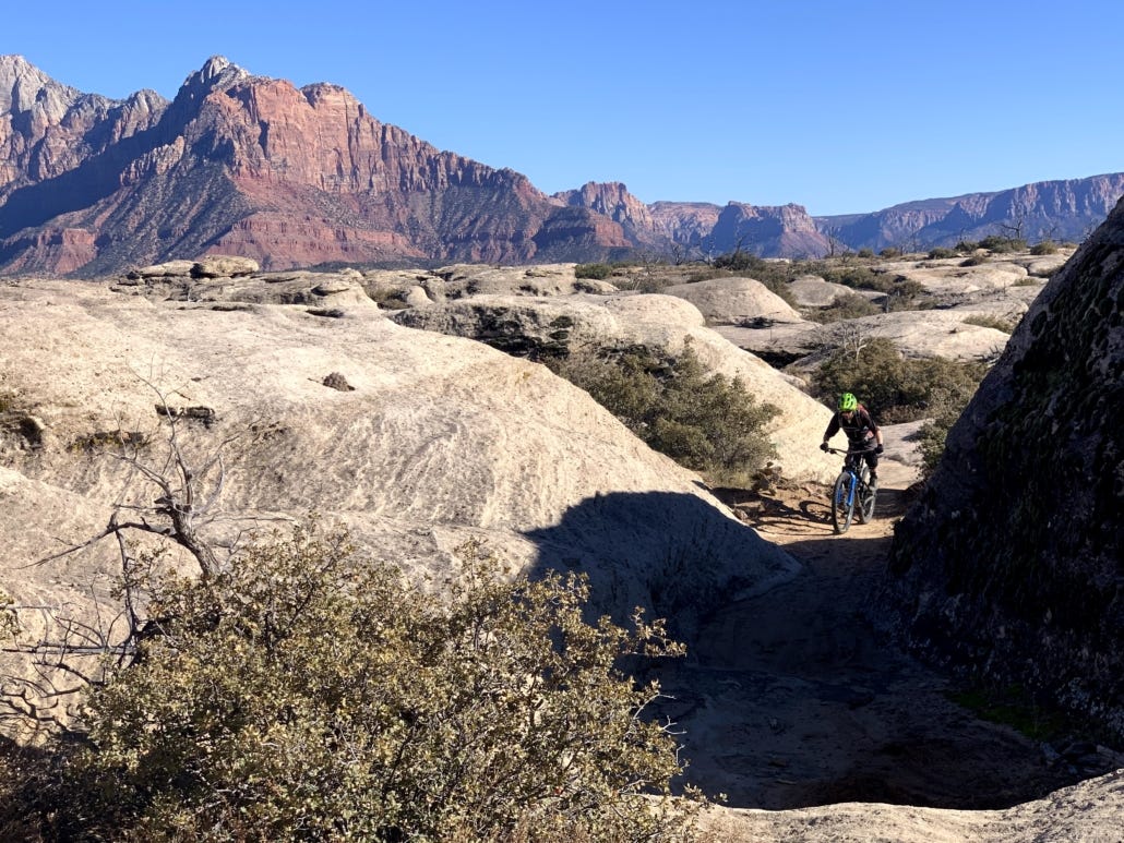 Guacamole Mesa views mountain biking