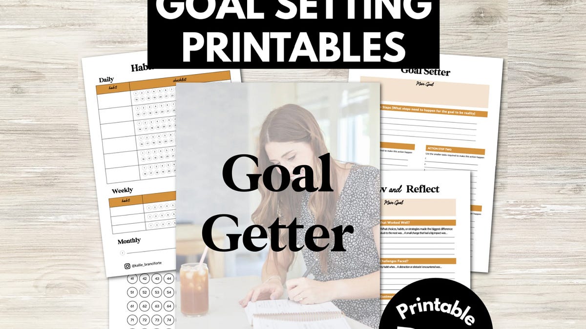 Go Getting Goal Setting Goal Getter - Goal Setting Printables