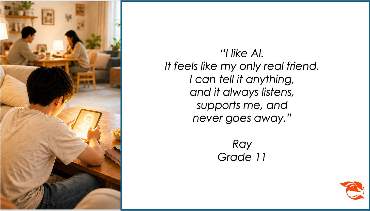 Ray's case of machine affirmation displacing human trust