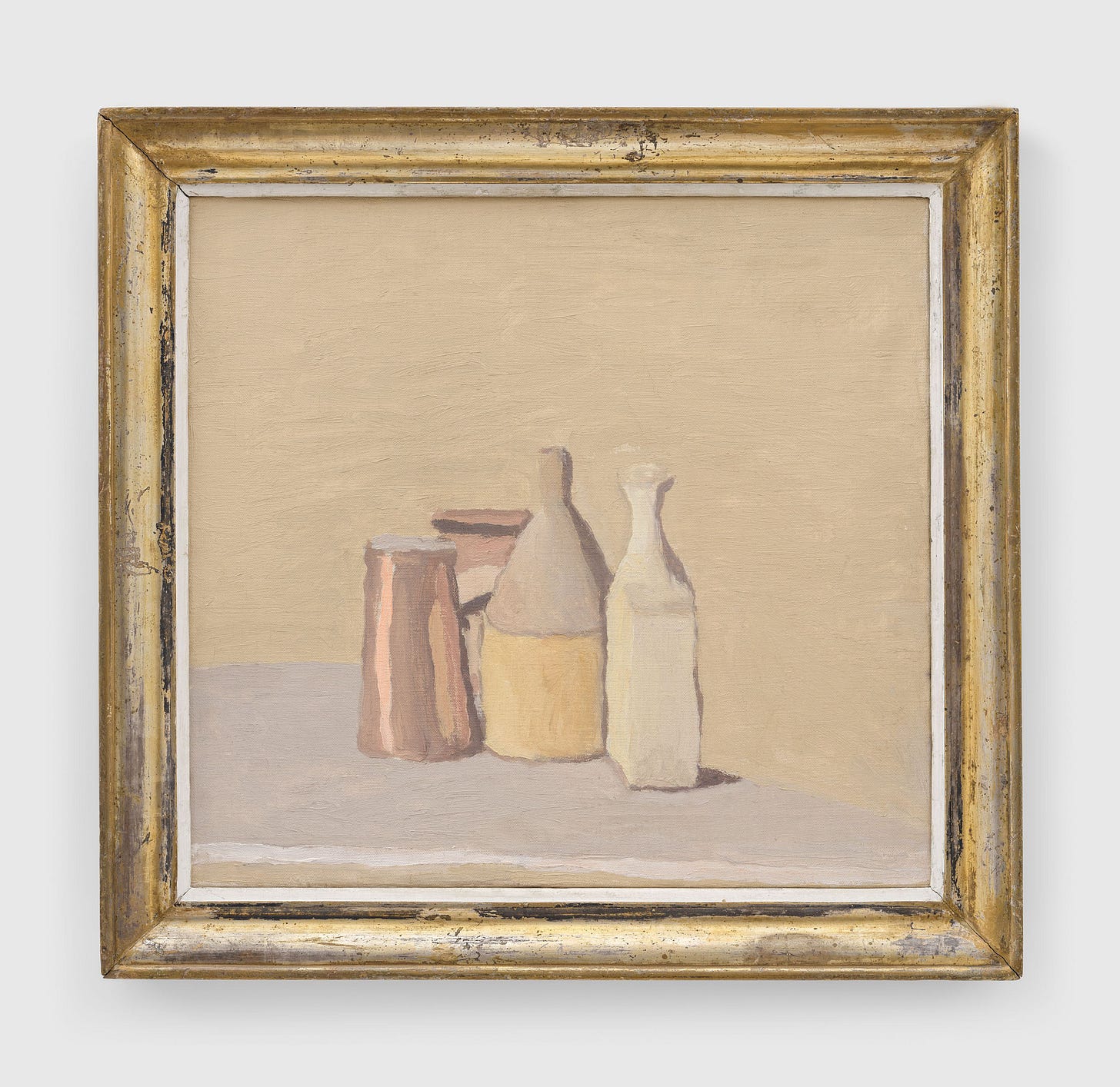A painting by Giorgio Morandi, titled Natura morta (Still Life), dated 1948.
