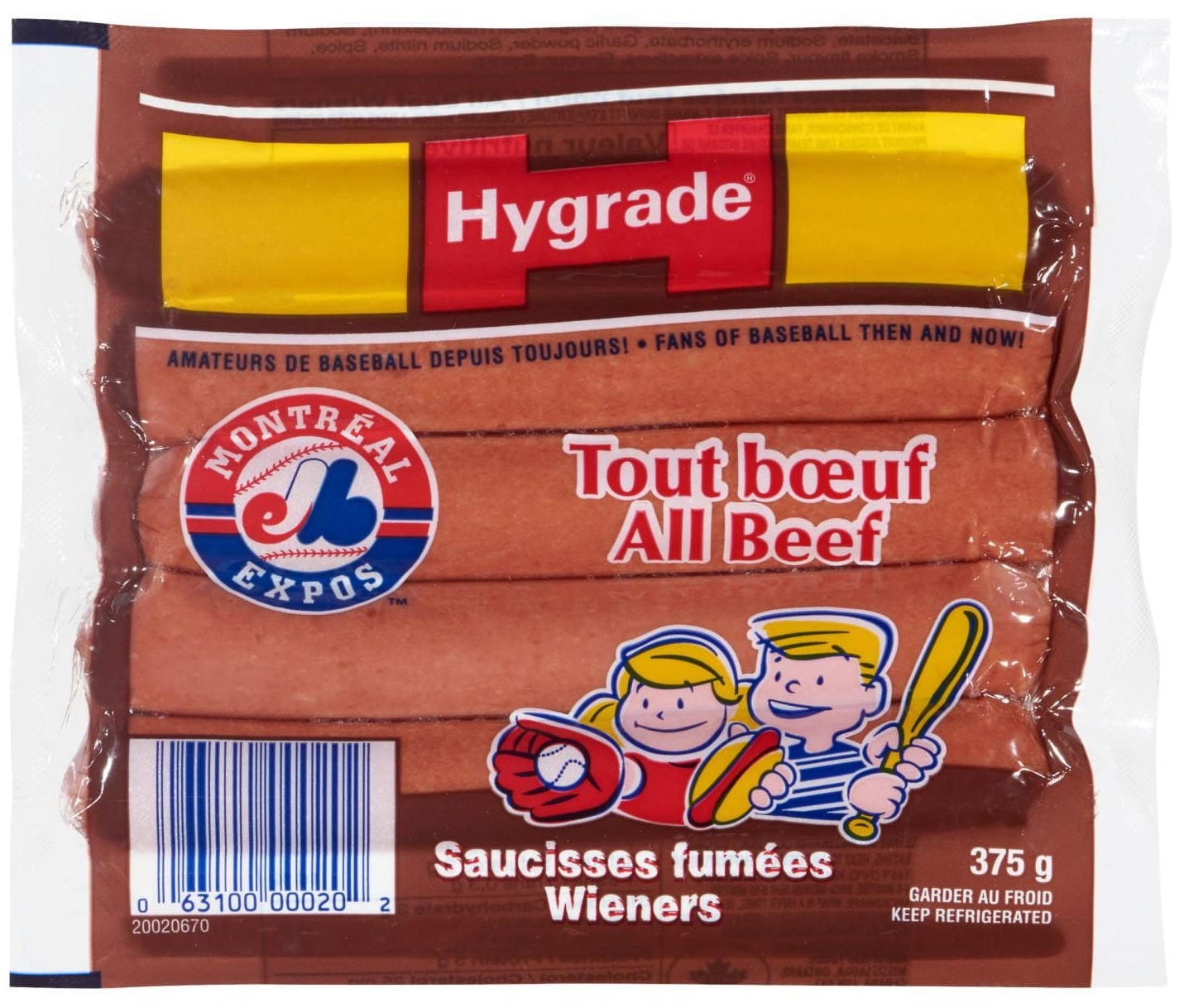 Hygrade All Beef Wieners, 375 g Hygrade All Beef Wieners, 375 g