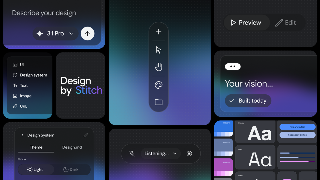 Design UI using AI with Stitch from Google Labs