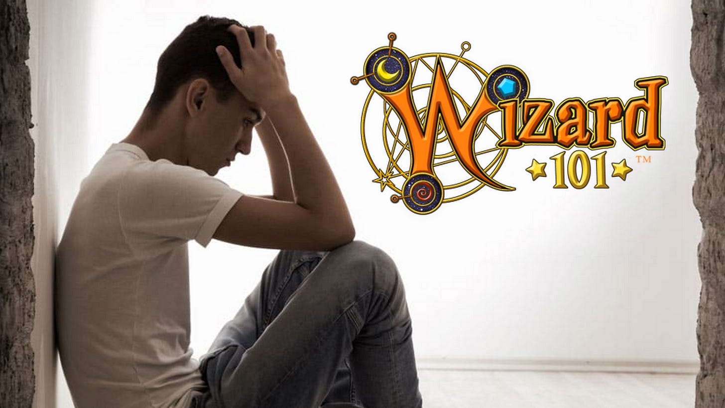 guy addicted to wizard 101
