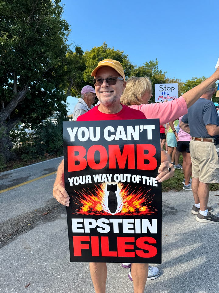 people with signs