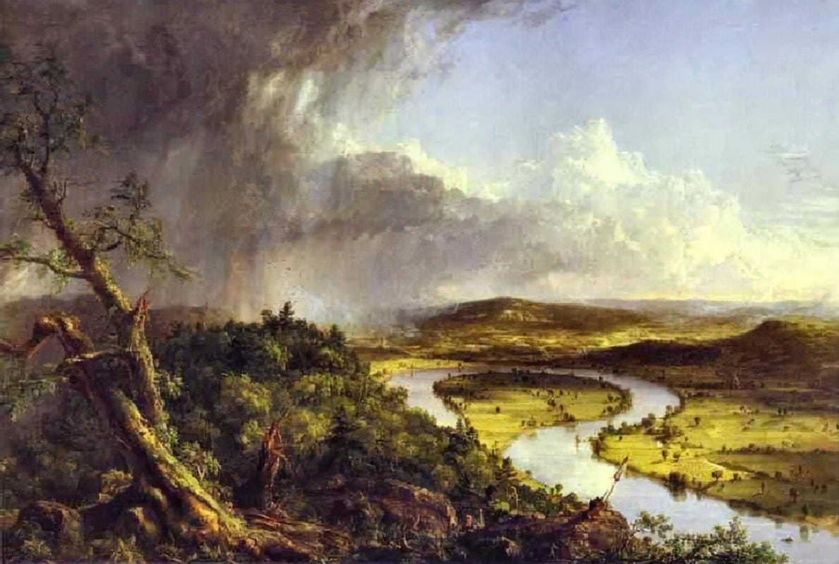 Thomas Cole: The Oxbow (The Connecticut River near Northampton). 1836 ...