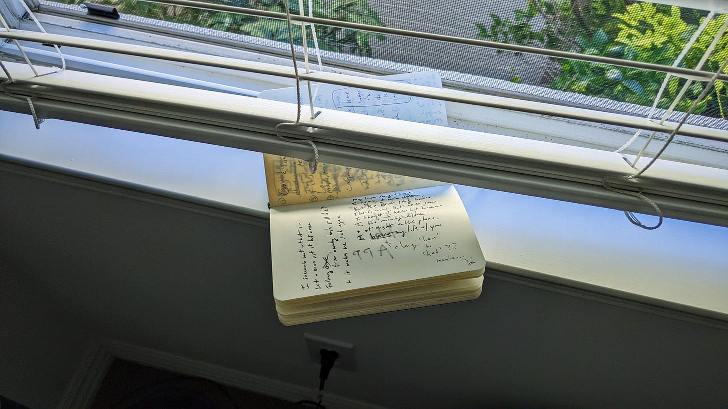 lyrics notebook