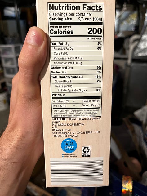 All of these different brands provide different ingredients and different cooking instructions