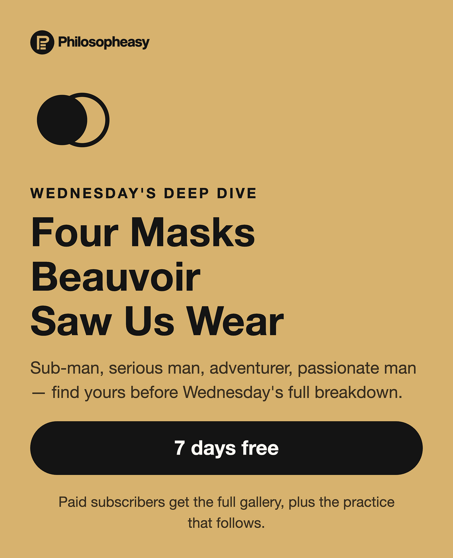Four Masks Beauvoir Saw Us Wear Four Masks Beauvoir Saw Us Wear