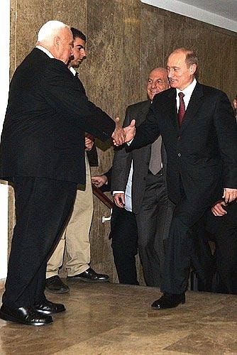 Vladimir Putin met with Israeli Prime Minister Ariel Sharon • President ...