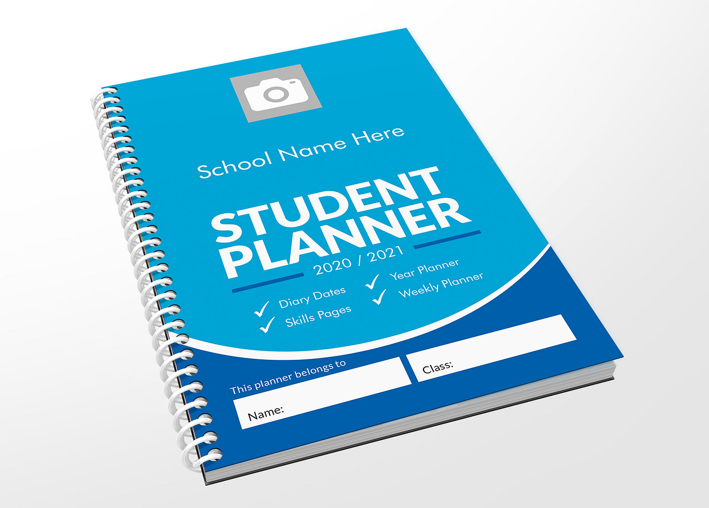 Premade Blue Student Planner For School - School Products