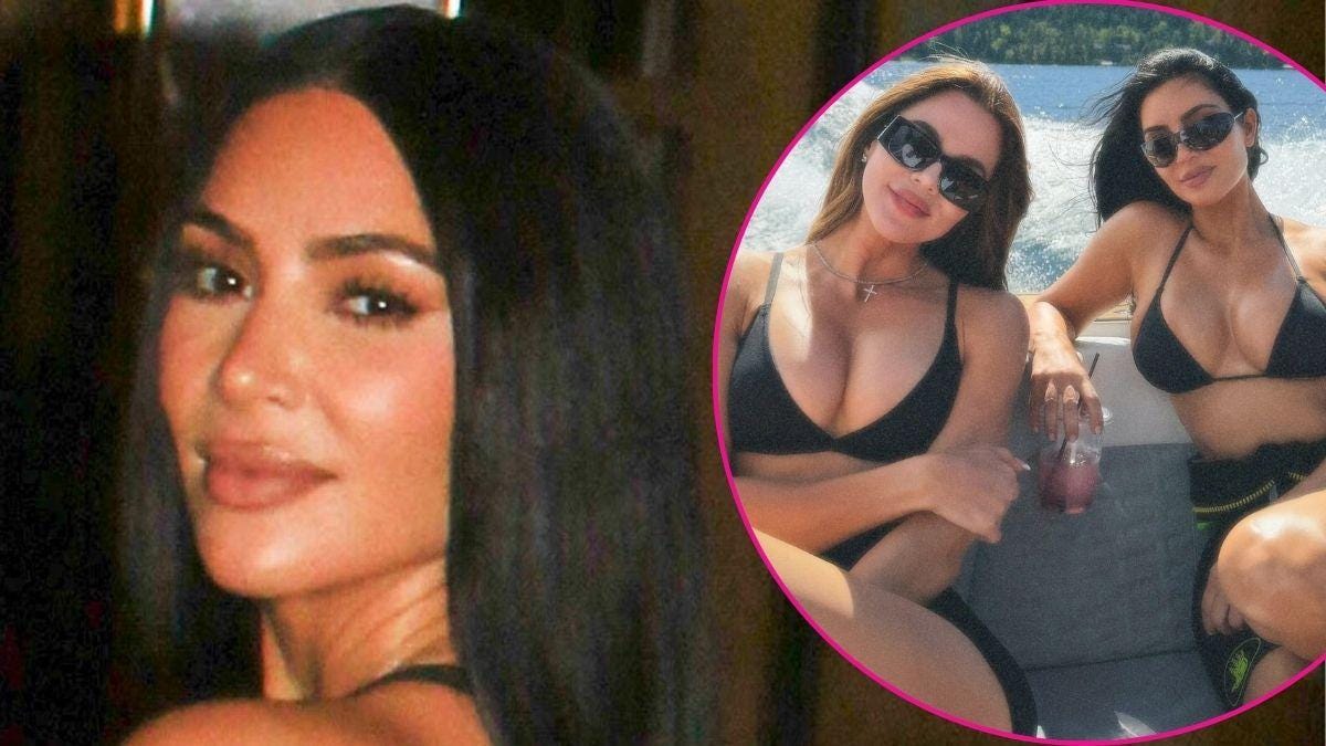 Photo of Kim Kardashian and Khloé Kardashian