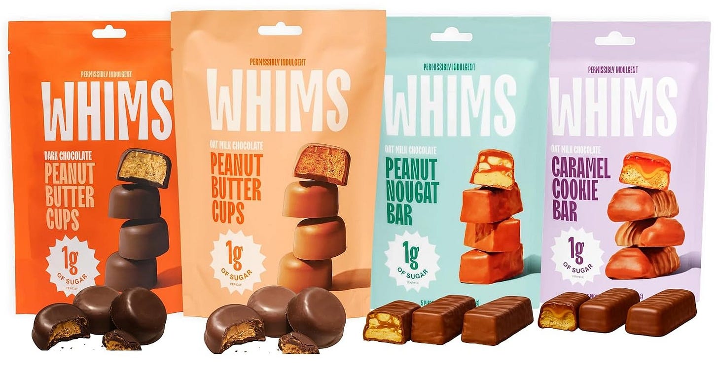4 bags of Whim in different flavors 4 bags of Whim in different flavors