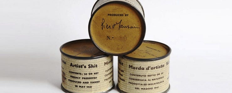Merda d'artista, Piero Manzoni (1961)