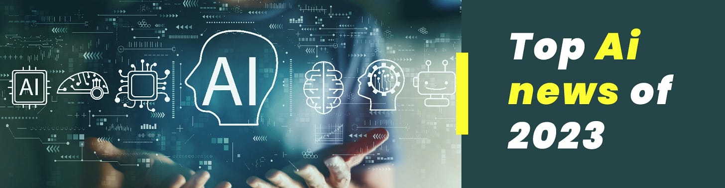Top Artificial Intelligence News/Trends of 2023