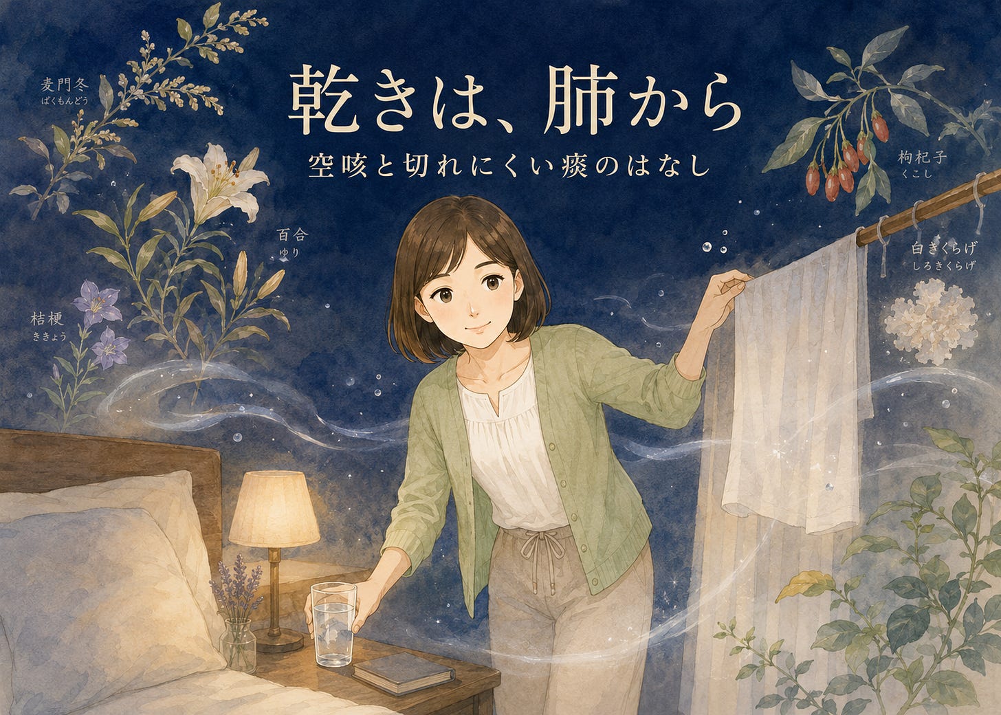 乾きは、肺から 乾きは、肺から
