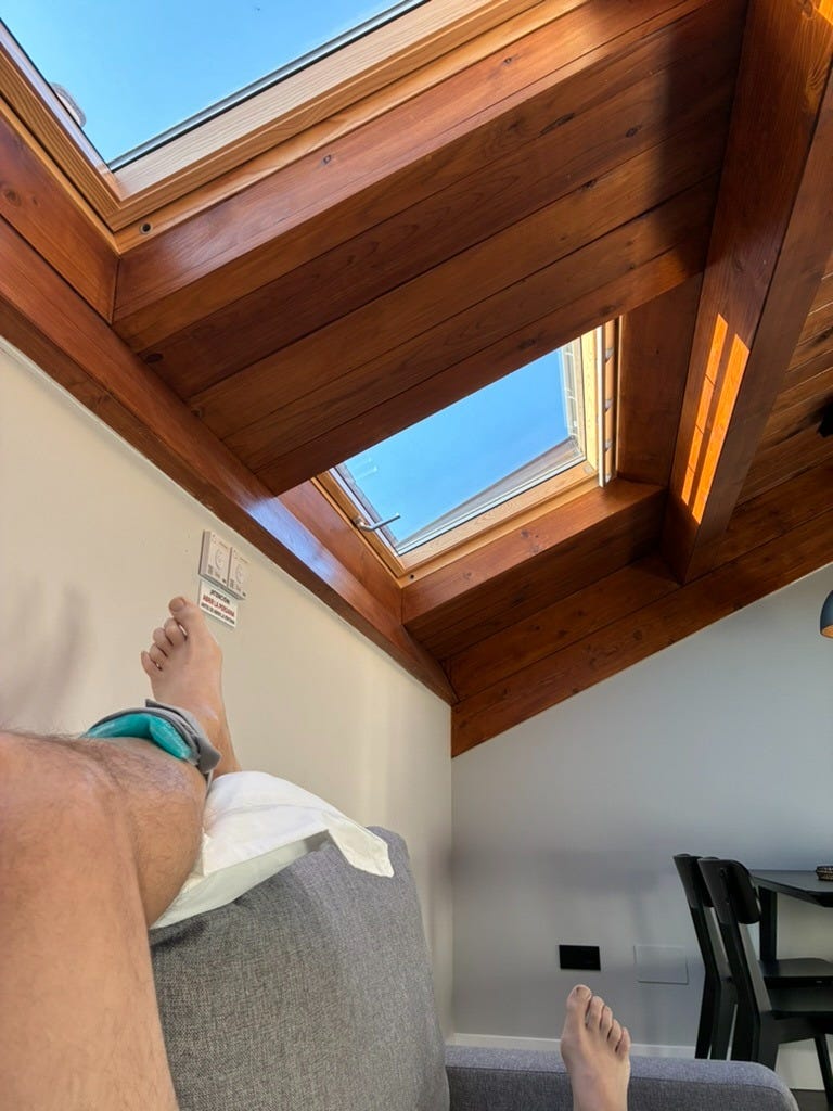 View from sofa in Leon–one that I will become very acquainted with the next few days! View from sofa in Leon–one that I will become very acquainted with the next few days!