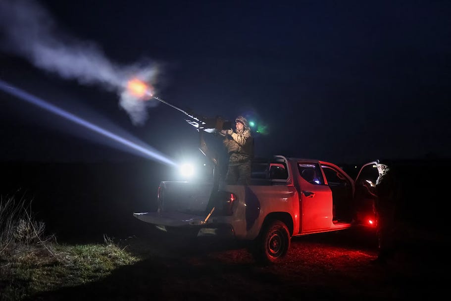 Ukraine is heavily reliant on low-cost mobile air defence units that can quickly redeploy vehicles equipped with machine guns and autocannons to reinforce priority sectors Ukraine is heavily reliant on low-cost mobile air defence units that can quickly redeploy vehicles equipped with machine guns and autocannons to reinforce priority sectors