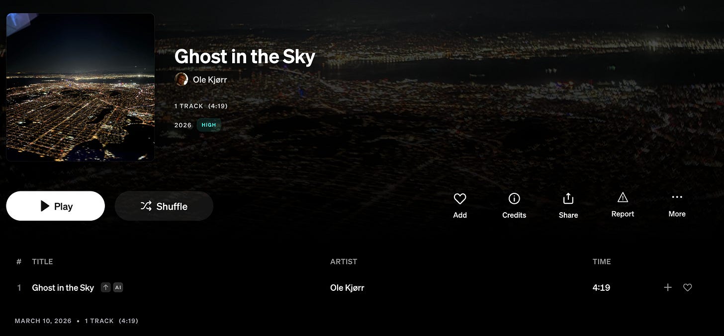 Demo of how AI tagging will appear on Tidal's platform.