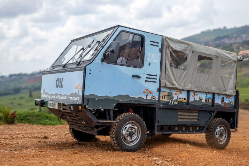 The OX off-road electric vehicle.