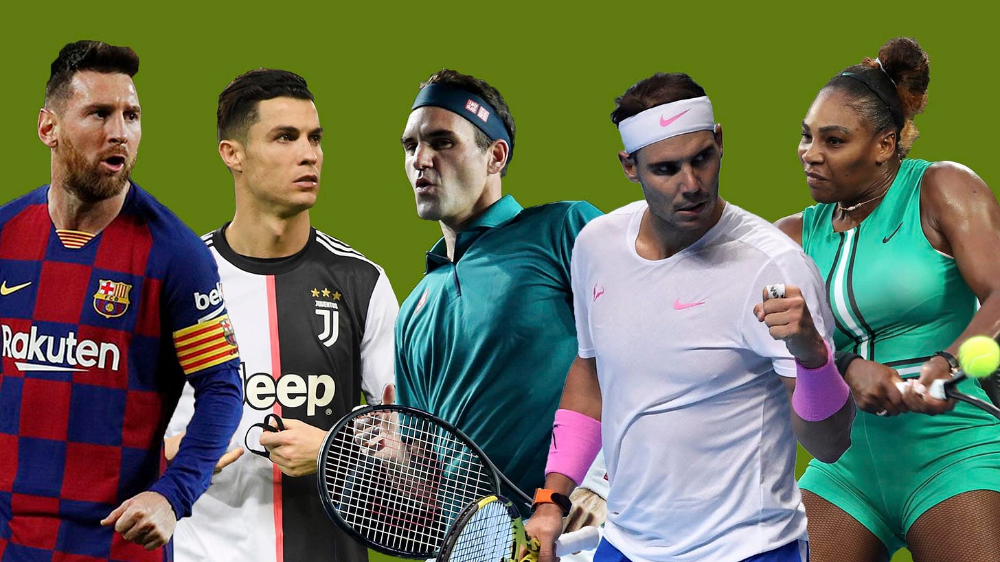 Federer y Nadal quedaron fuera del listado