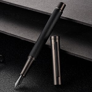 Review: Matte Black Forest Fountain Pen Extra Fine Nib by Asvine - Creative  Flair Blog