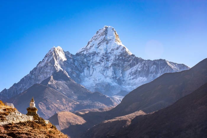 Mount Everest, Nepal. Mount Everest, Nepal.