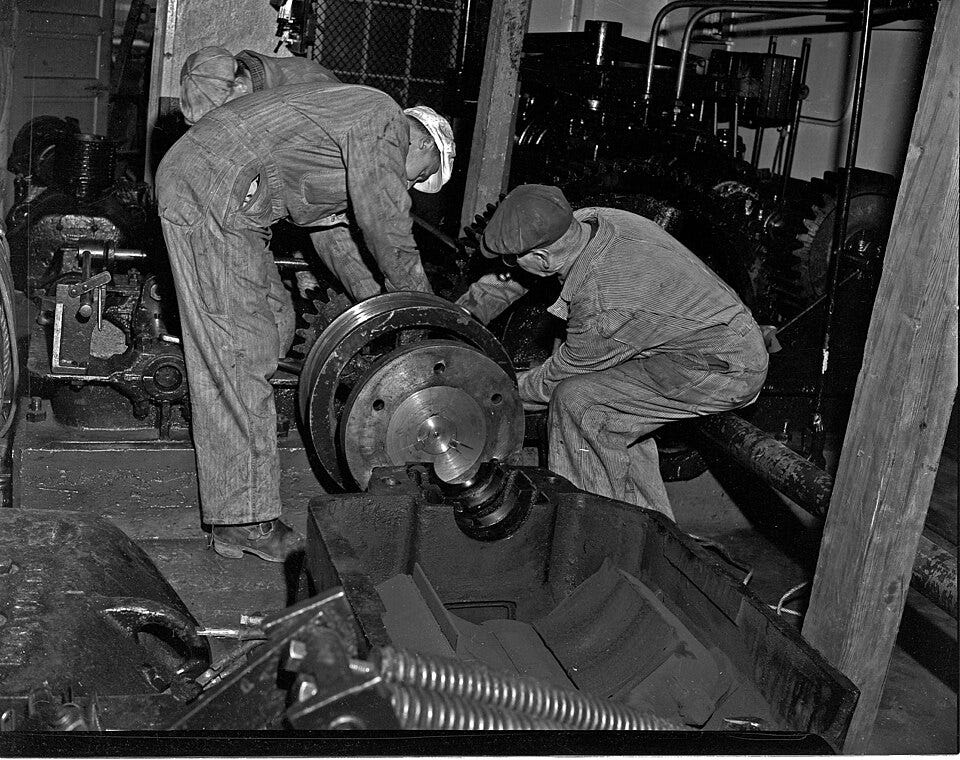 File:Fremont Bridge workers, Seattle, 1951.jpg