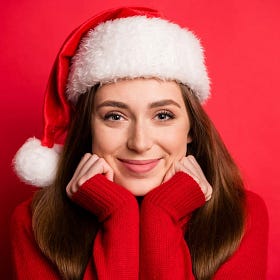 Good girls get to play with Santa's hot-rod