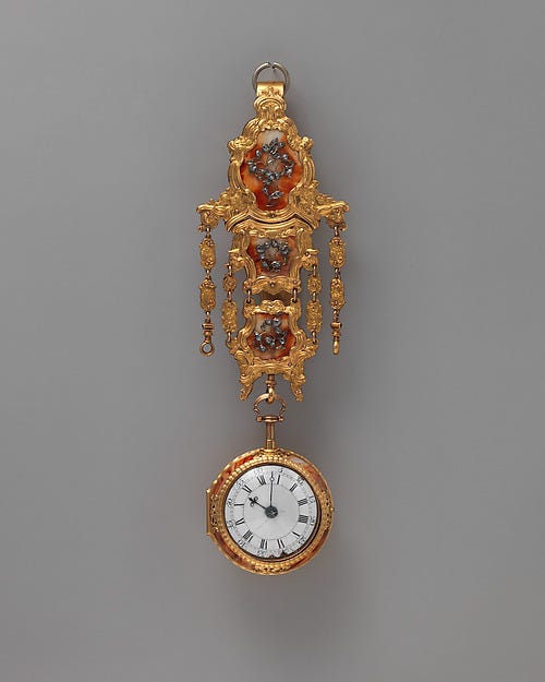 A pocket watch and chatelaine by Francis Perigal, London, 1700s. The Met A pocket watch and chatelaine by Francis Perigal, London, 1700s. The Met
