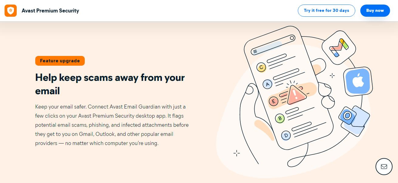  Avast Premium Security interface showing real-time protection and system performance tools.