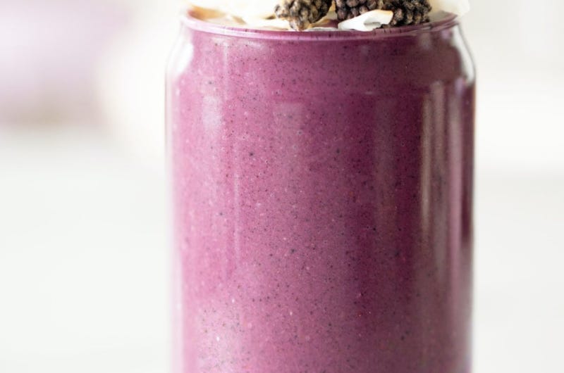 30g protein, Blueberry Veggie Smoothie