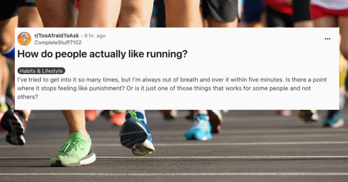 how do people actually like running, indeed