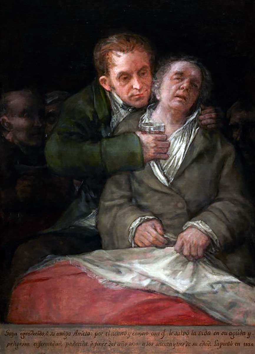 francisco de goya self portrait painting